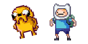 Курсор Jake the Dog and Finn the Human Pixel