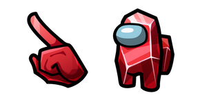 Курсор Among Us Red Ruby Character