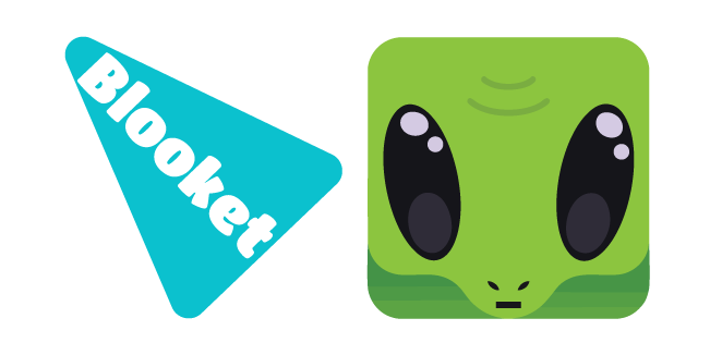 Blooket Green Alien Cursor