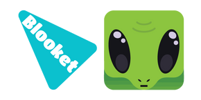 Blooket Green Alien Cursor