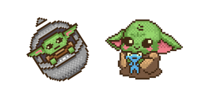 Din Grogu Pixel cursor