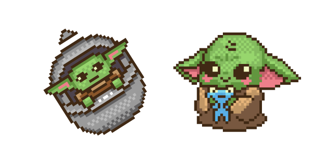 Din Grogu Pixel Cursor