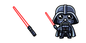 Kawaii Darth Vader and Lightsaber Cursor