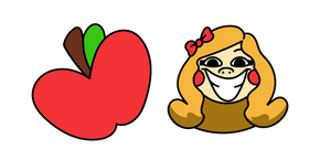 Poppy Playtime Miss Delight y Manzana cursor