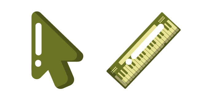 Minimal Green Piano Cursor