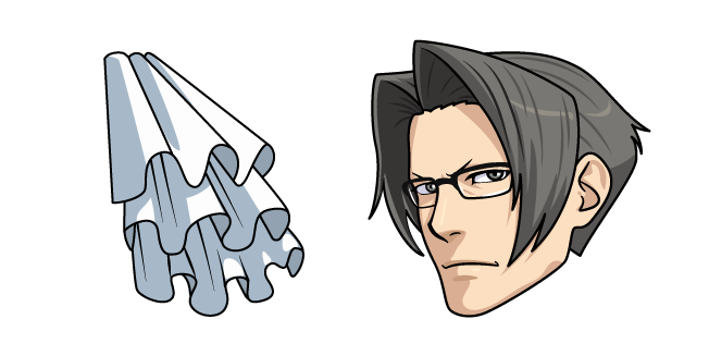 Ace Attorney Miles Edgeworth et Jabots Cursor