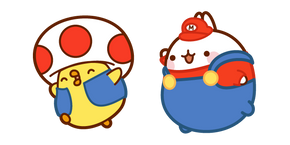 Курсор Molang Mario and Piu Piu Super Mushroom