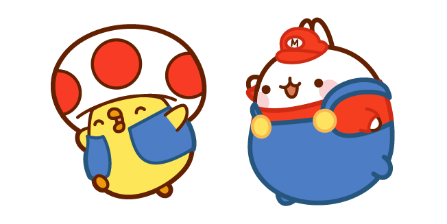 Molang Mario and Piu Piu Super Mushroom курсор