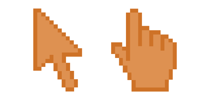 Persian Orange Pixel Cursor