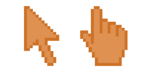 Persian Orange Pixel Cursor
