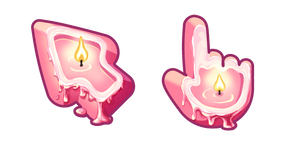 Matériaux Bougie Rose Curseur
