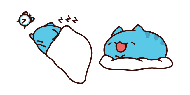 Cute Bugcat Capoo Sleeping Cursor