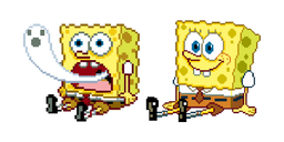 SpongeBob Shocked Pixel Cursor