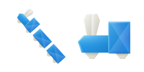 Курсор Origami Blue Steam Train