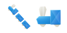 Курсор Origami Blue Steam Train