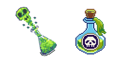 Bouteille de Poison Pixel Curseur