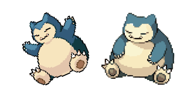 Pokemon Snorlax Pixel Cursor
