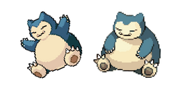Pokemon Snorlax Pixel Curseur