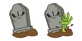 Курсор Halloween Grave and Zombie Hand