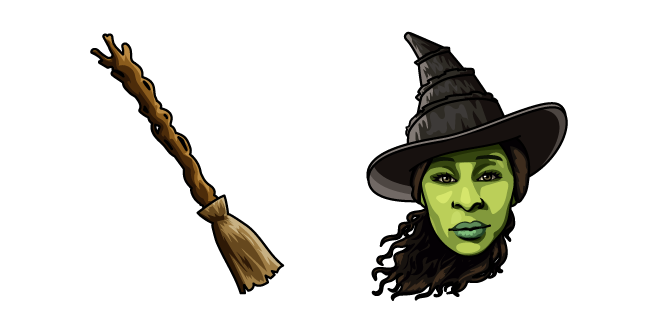 Wicked Elphaba and Broomstick Cursor
