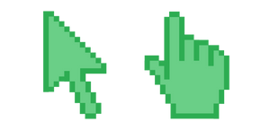 Pistache Vert Pixel Curseur