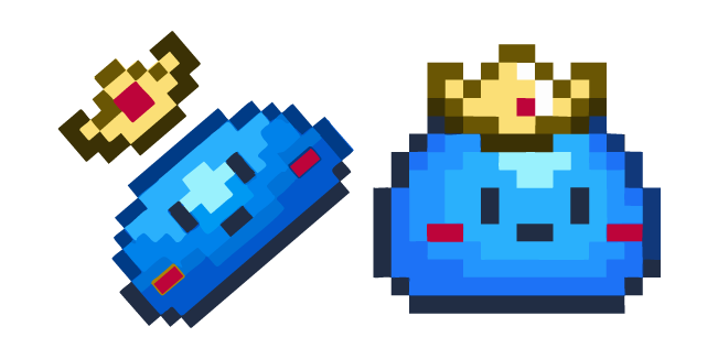 Lindo Terraria Slime Prince Pixel Cursor