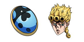 JoJo's Bizarre Adventure Giorno Giovanna and Ladybug Emblem Cursor