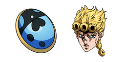 JoJo's Bizarre Adventure Giorno Giovanna and Ladybug Emblem Cursor