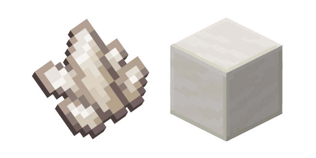 Minecraft Nether Quartz and Block of Quartz Cursor