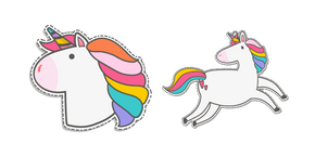 VSCO Girl Playful Unicorn Cursor