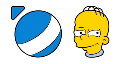 The Simpsons Homer Jr and Ball Cursor