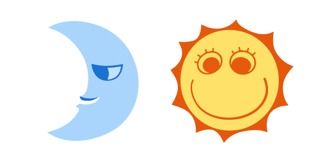 The Amazing Digital Circus Moon and Sun Cursor