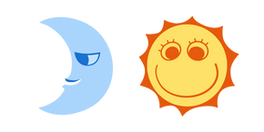 The Amazing Digital Circus Moon and Sun Cursor