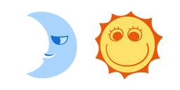 The Amazing Digital Circus Moon and Sun Cursor