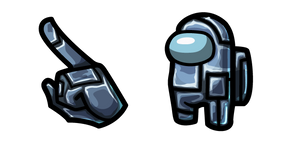 Among Us Gray Iron Character Cursor