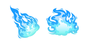 Striking Blue Flame Cursor