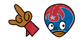 Mucha Lucha Rikochet and Hand Cursor