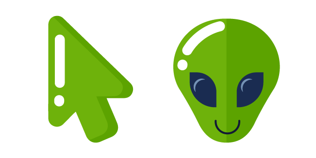 Minimal Green Alien курсор
