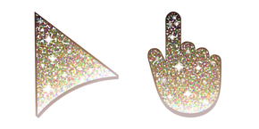 Café Marron Glitter Curseur