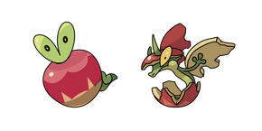 Pokemon Applin et Flapple Curseur