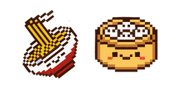 Cute Chinese Food Pixel Cursor