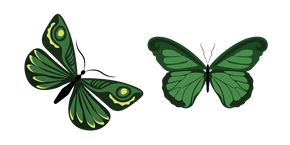 Malachite Green Butterflies Cursor