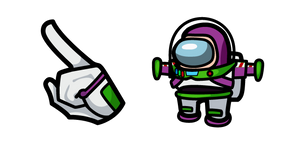 Курсор Among Us White Buzz Lightyear Character