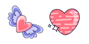 VSCO Girl Pink Hearts Cursor