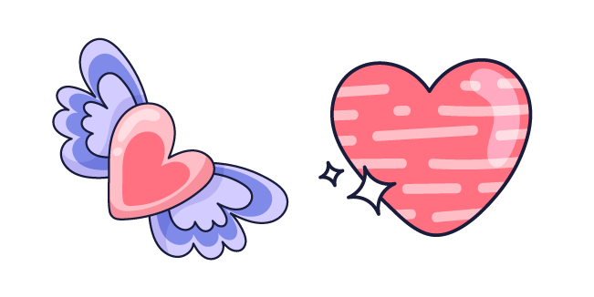 VSCO Girl Pink Hearts Cursor