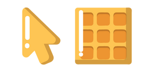 Minimal Yellow Waffle Cursor
