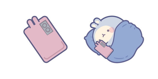 Sleepy Molang with a Phone Cursor