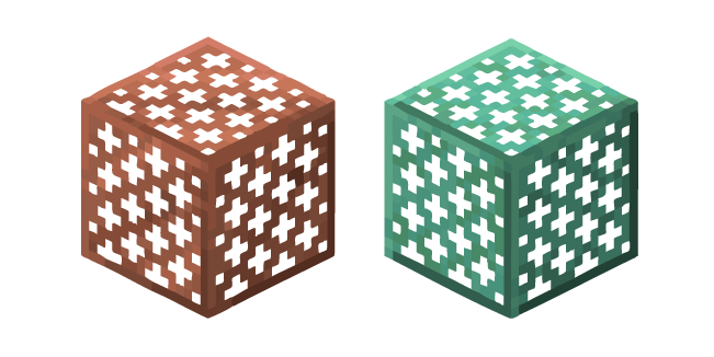 Minecraft Normal and Oxidized Copper Grates Cursor