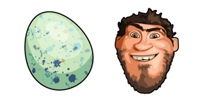 The Croods Grug Crood and an Egg Cursor