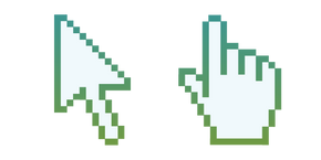 Snowdrops Green Pixel Cursor